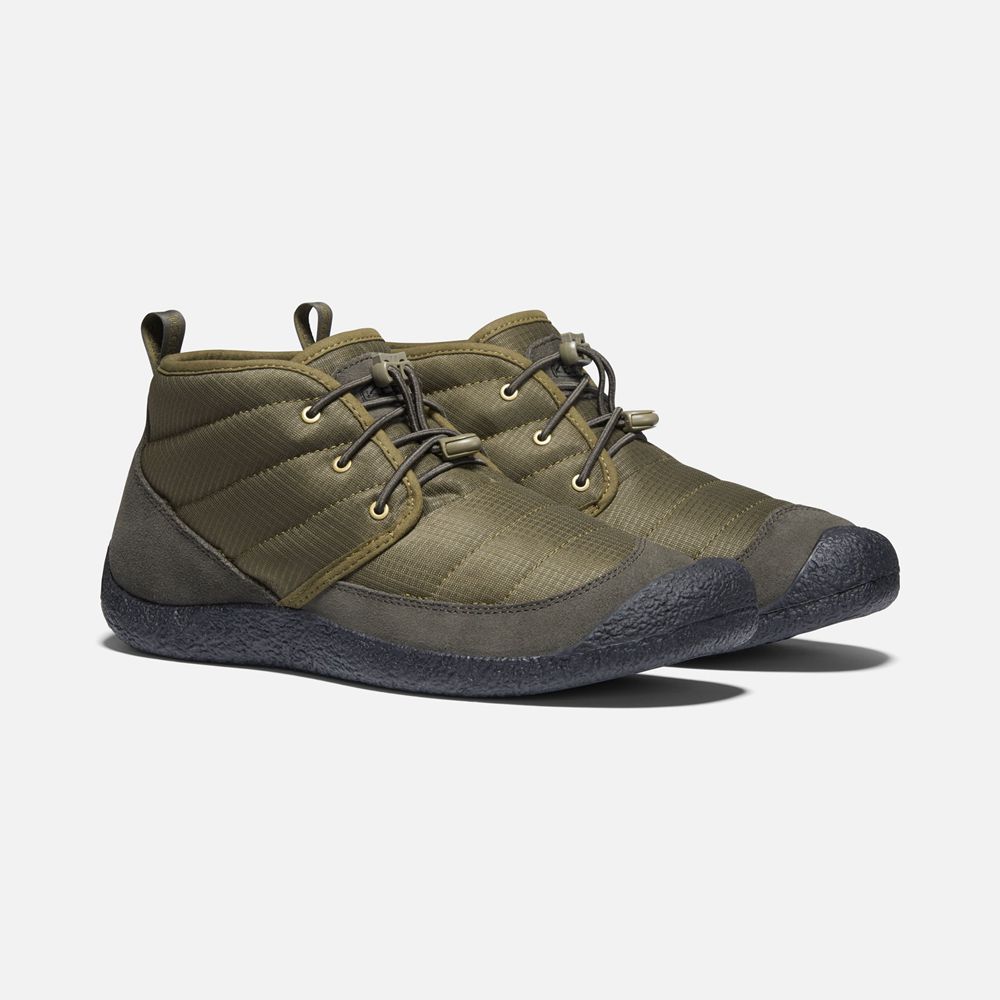 Bottes Chukka Keen Homme Vert Olive/Noir | Howser Ii | TESFC-4568